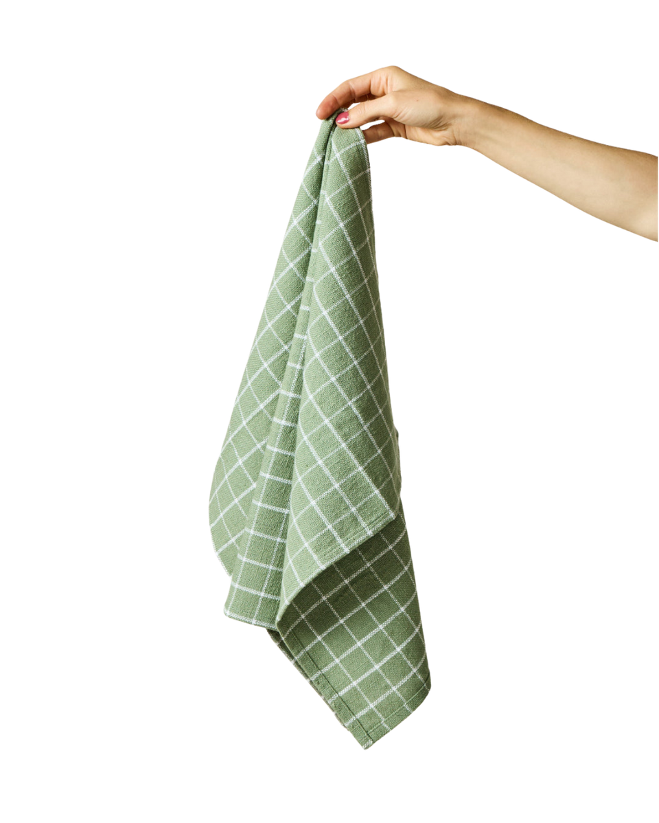 Pantry Cotton Check Kitchen Towels Set