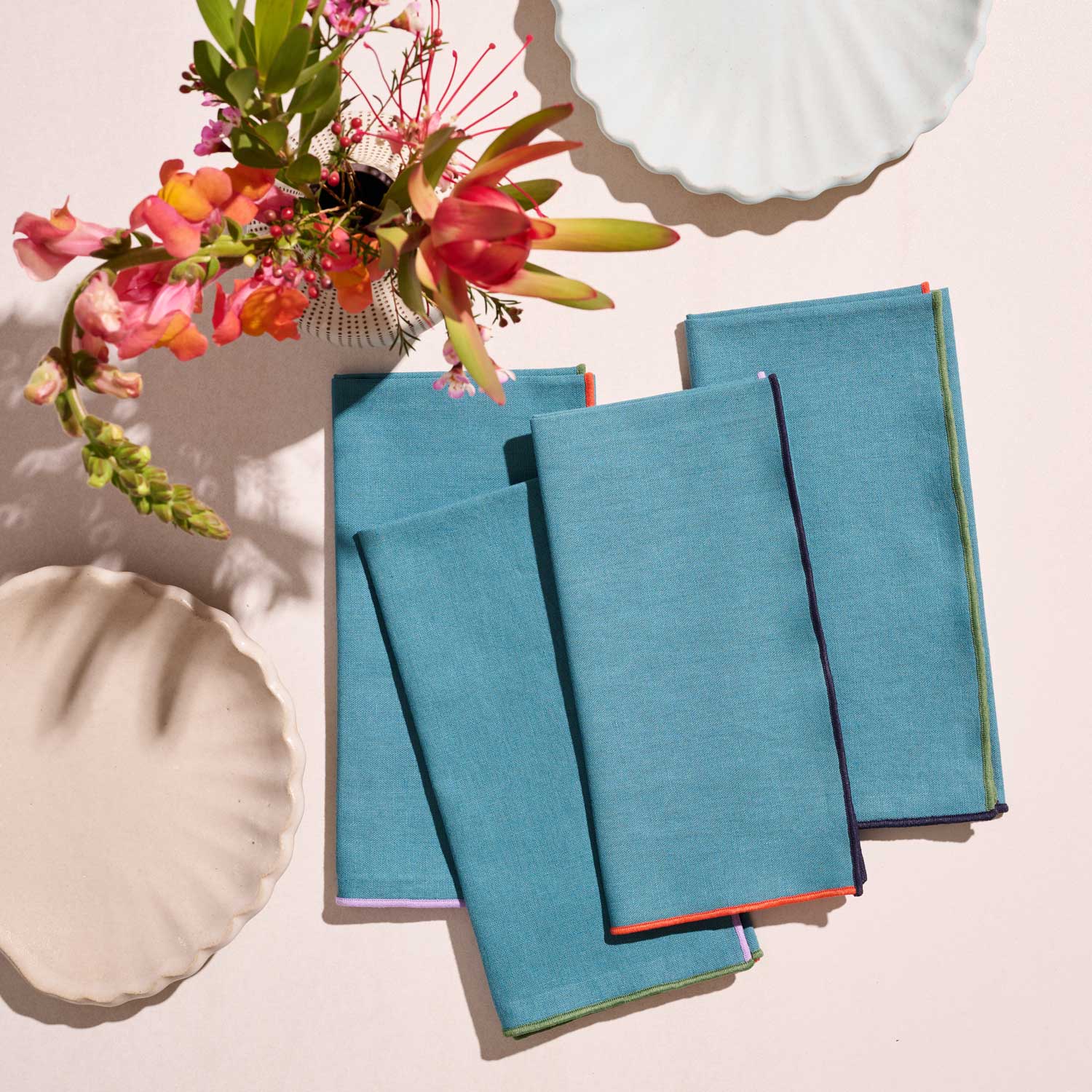 The AS Dinner Napkins in Mermaid