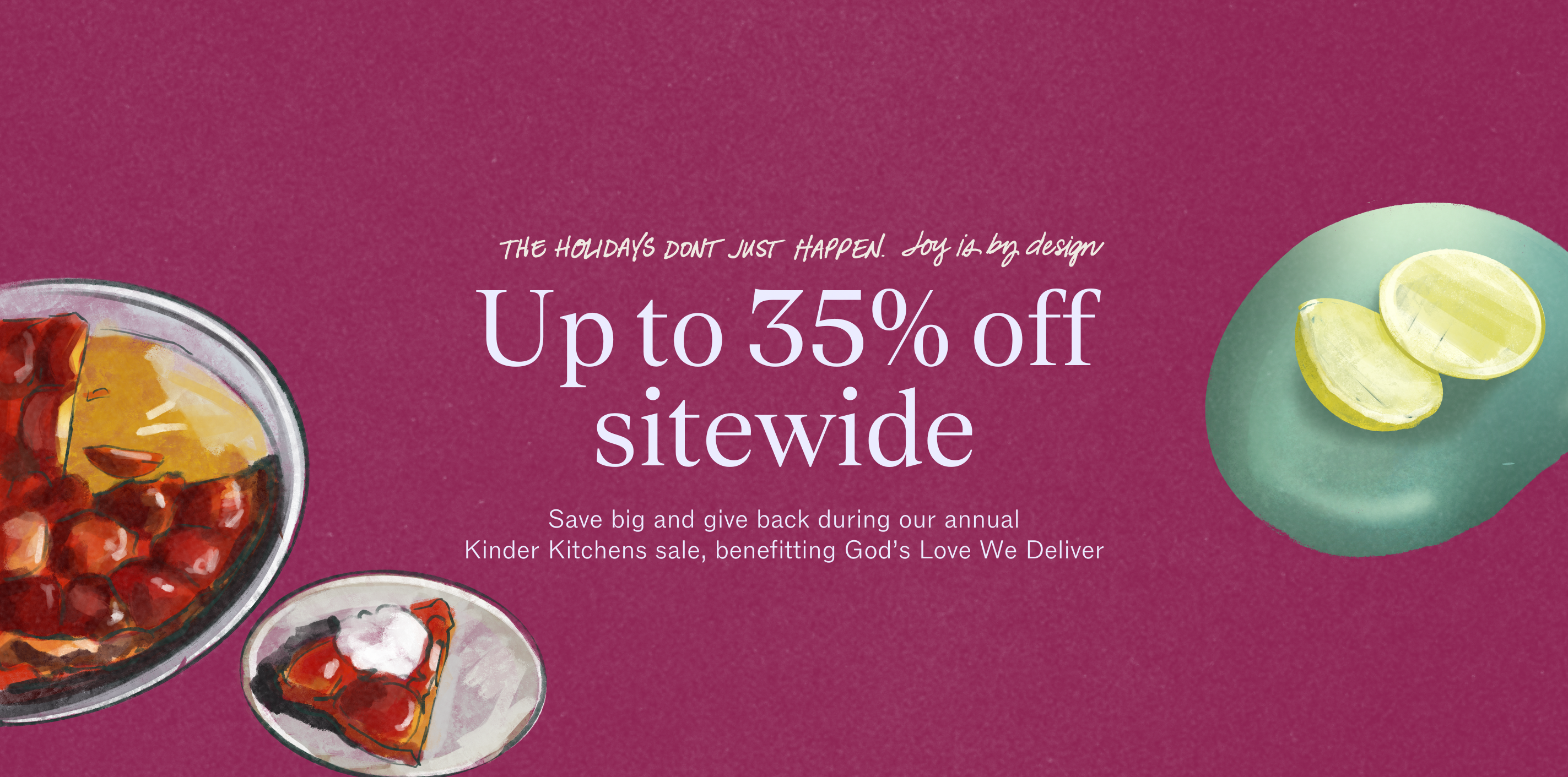 Lay your table for life.