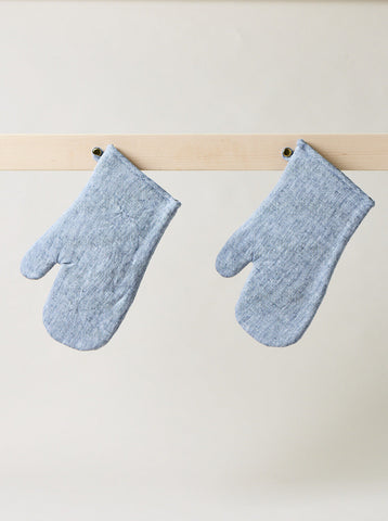 Washed Linen Oven Mitt