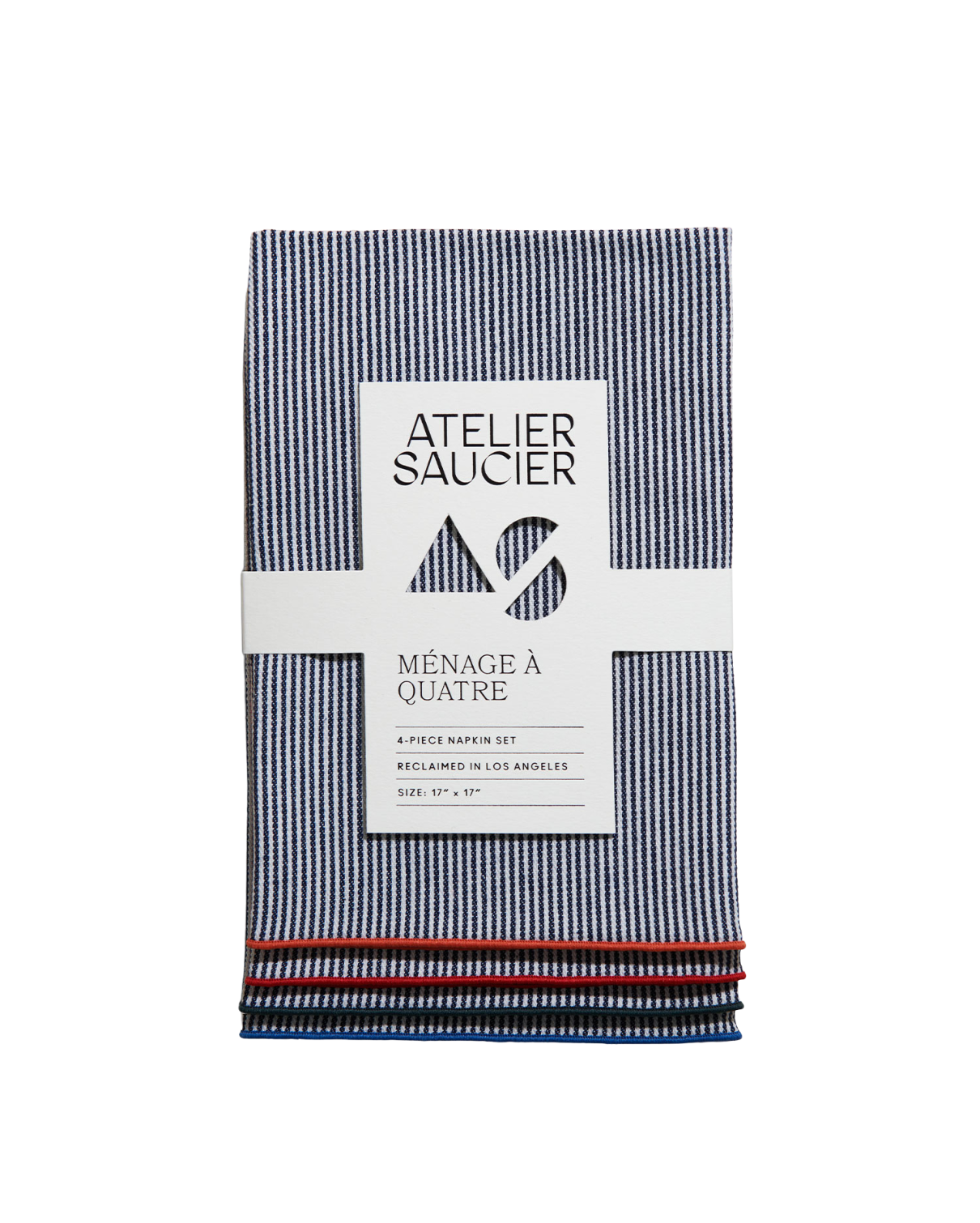 The AS Dinner Napkins in Americana Stripe