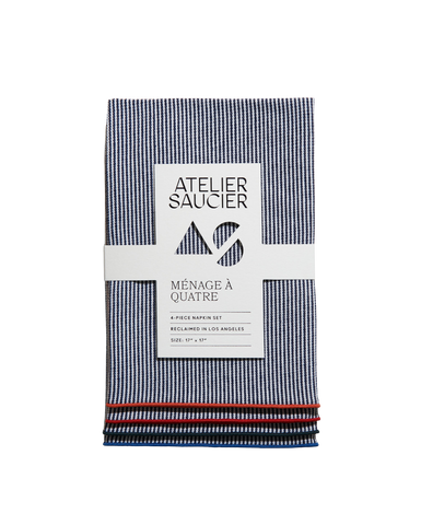 The AS Dinner Napkins in Americana Stripe