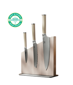  Material, The 5pc Stainless Steel Steak Knives Set, 4 Knives +  Holder, Razor Sharp, Matte Finish, Dishwasher Safe, Persimmon: Home &  Kitchen